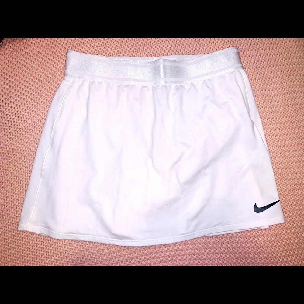 White tennis skirt